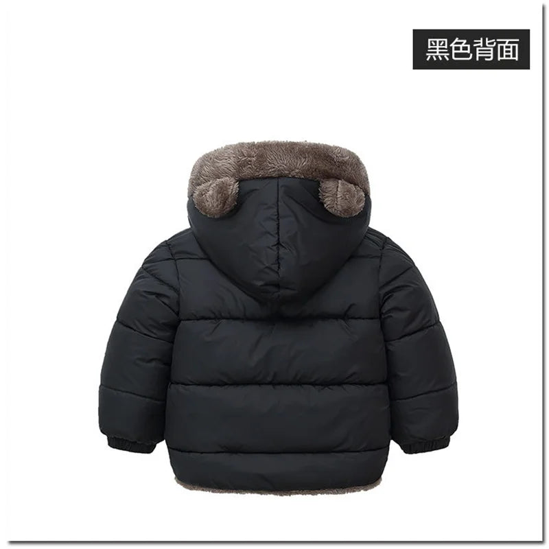 Veste Bébé Fille & Garçon à Capuche en Coton Épais et Douillet – Manteau Polaire et Rembourré en Cachemire – Vêtement d’Hiver Chaud pour Enfants 4-6 Ans - BLACKBEARD OUTDOOR INDUSTRIES