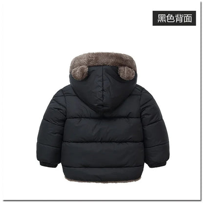Veste Bébé Fille & Garçon à Capuche en Coton Épais et Douillet – Manteau Polaire et Rembourré en Cachemire – Vêtement d’Hiver Chaud pour Enfants 4-6 Ans - BLACKBEARD OUTDOOR INDUSTRIES