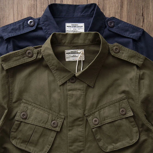 Veste Casual Vintage Amekaji Multi-Poches pour Homme - TCU - BLACKBEARD OUTDOOR INDUSTRIES