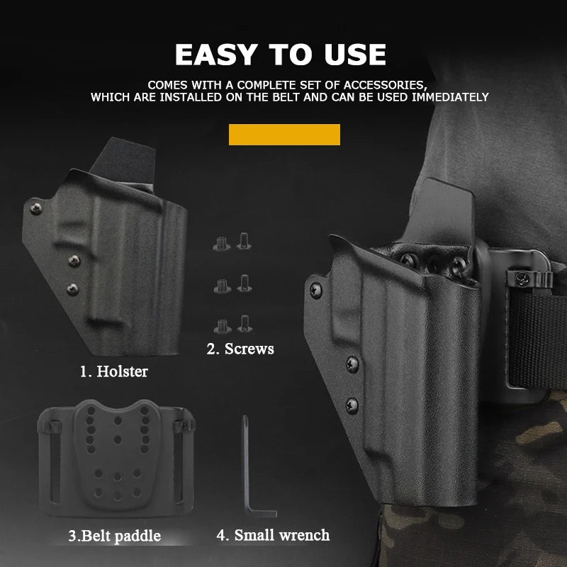 Holster Tactique Kydex P226 à Dégainage Rapide