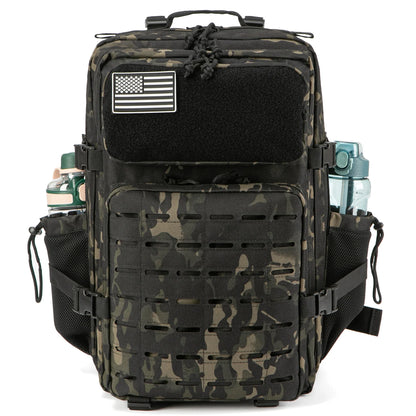 Sac à Dos Tactique Outdoor 25L/45L – Laser Cut MOLLE, Rucksack Polyvalent pour Homme et Femme - BLACKBEARD OUTDOOR INDUSTRIES