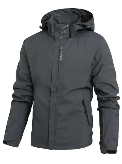 Veste Imperméable Homme Légère à Capuche — Spécial Randonnée & Voyage Veste Coupe-Vent et Pluie Homme — Extérieur Étanche et Respirant - BLACKBEARD OUTDOOR INDUSTRIES