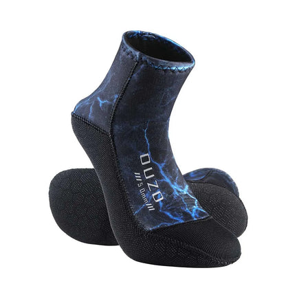 Chaussons Courts Néoprène 5MM Plongée – Antidérapant, Anti-Sable | Surf, Snorkeling, Plage | S à XXXL