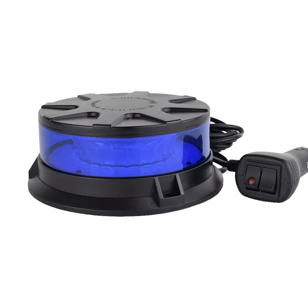 Gyrophare LED bleu magnétique 12/24 V – Véhicule de police