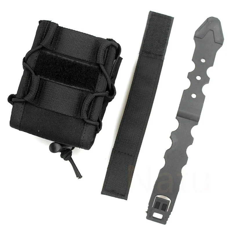 Étui Tactique MOLLE pour Menottes – Pochette de Ceinture pour Menottes Asp, à Charnière, à Chaîne et Rigides – Accessoire de Police, Chasse et Activités Extérieures BLACKBEARD OUTDOOR INDUSTRIES