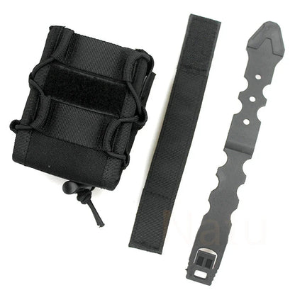 Étui Tactique MOLLE pour Menottes – Pochette de Ceinture pour Menottes Asp, à Charnière, à Chaîne et Rigides – Accessoire de Police, Chasse et Activités Extérieures BLACKBEARD OUTDOOR INDUSTRIES