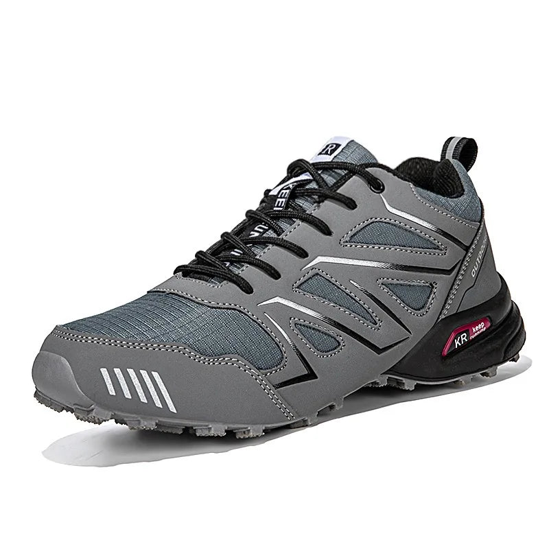 Chaussures de Randonnée Tactique Homme en Cuir — Respirantes, Antidérapantes, Grande Taille | EU 39-47