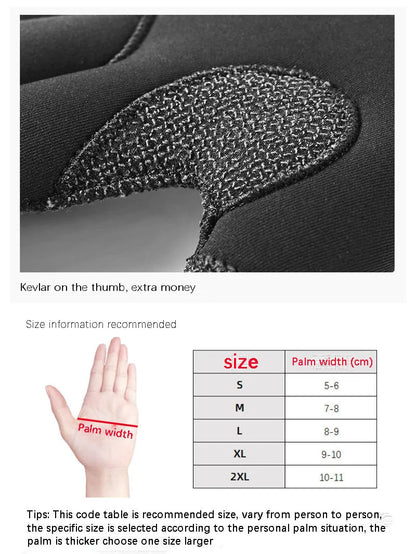 3mm/5mm gants de plongée kevlar YTYIN Ma boutique