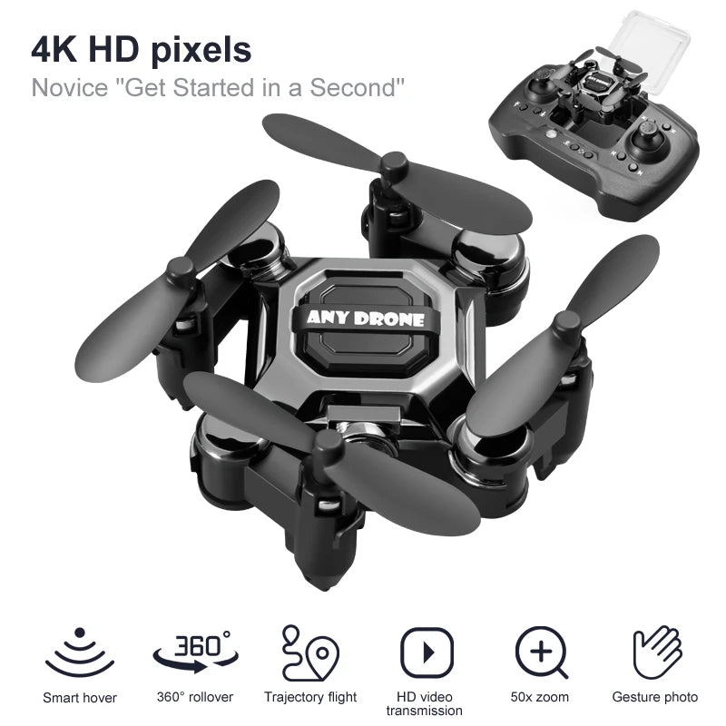 Mini Drone K04 Caméra 4K Pliable — 120 g | Moteur Brushless | Photo & Vidéo Aérienne - BLACKBEARD OUTDOOR INDUSTRIES