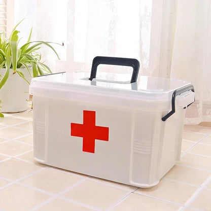 Boîte de Rangement Médicale à Double Couches – Portable et Résistante Ma boutique