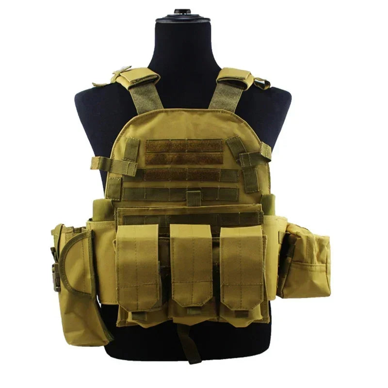 Gilet porte-plaques tactique 6094 MOLLE réglable
