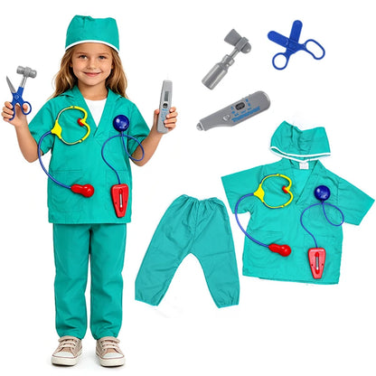 Kit Costumes Métiers Enfant 3-8 Ans – Déguisements Policier, Pompier, Médecin, Ingénieur - BLACKBEARD OUTDOOR INDUSTRIES