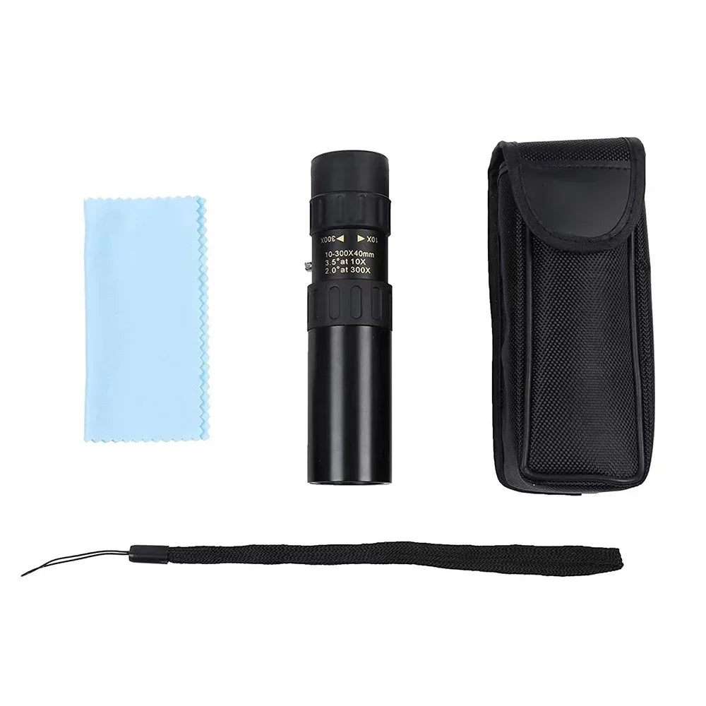 Monoculaire Tactique 10-300x Zoom HD — Télescope Portable Longue Portée Chasse Surveillance - BLACKBEARD OUTDOOR INDUSTRIES