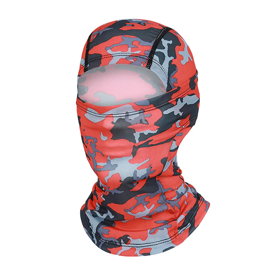 Cagoule anti-UV vélo et moto, masque visage et cou