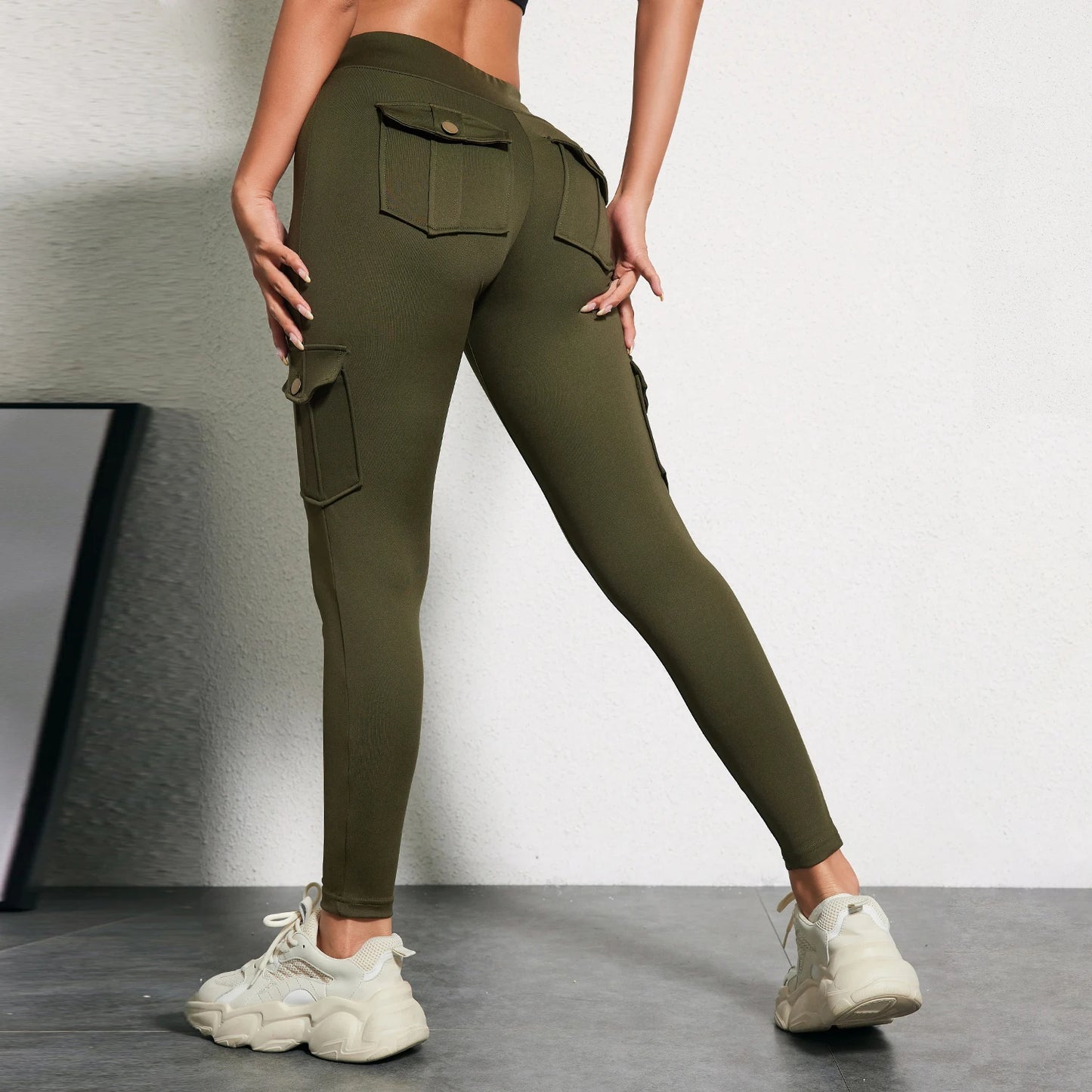 Legging Yoga Femme Sans Coutures Taille Haute – Poche, Gainant, Butt Lift - BLACKBEARD OUTDOOR INDUSTRIES