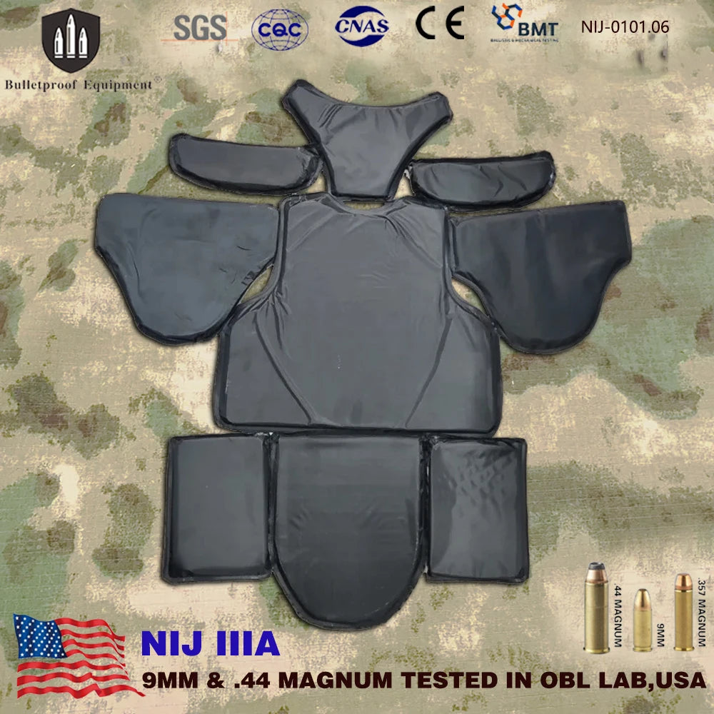 Plaque de Protection Ballistique Soft – NIJ Niveau IIIA (9mm et .44) - Insert pour Gilet Pare-Balles - BLACKBEARD OUTDOOR INDUSTRIES