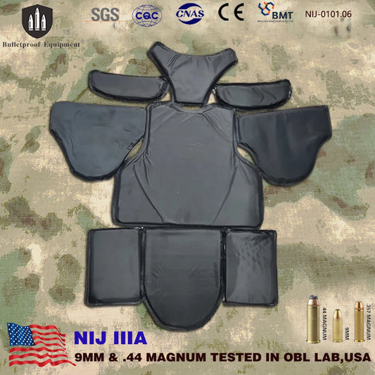 Plaque de Protection Ballistique Soft – NIJ Niveau IIIA (9mm et .44) - Insert pour Gilet Pare-Balles - BLACKBEARD OUTDOOR INDUSTRIES