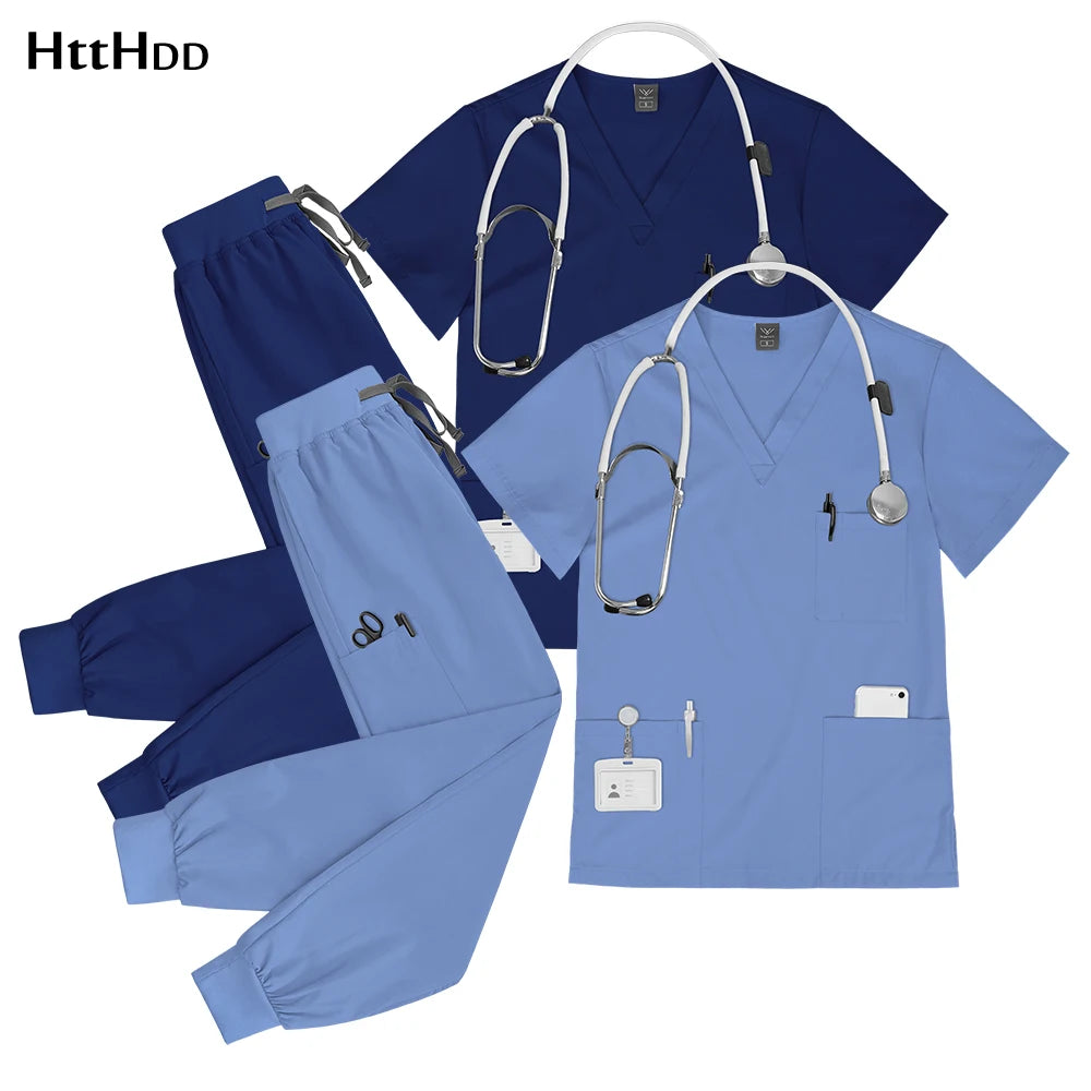 Ensemble Scrubs Infirmier Unisexe — Haut & Pantalon Jogger Médical - BLACKBEARD OUTDOOR INDUSTRIES