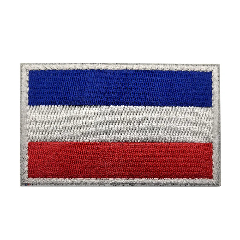 Patch Brodé Drapeau – international | Patch Militaire Tactique Velcro - BLACKBEARD OUTDOOR INDUSTRIES