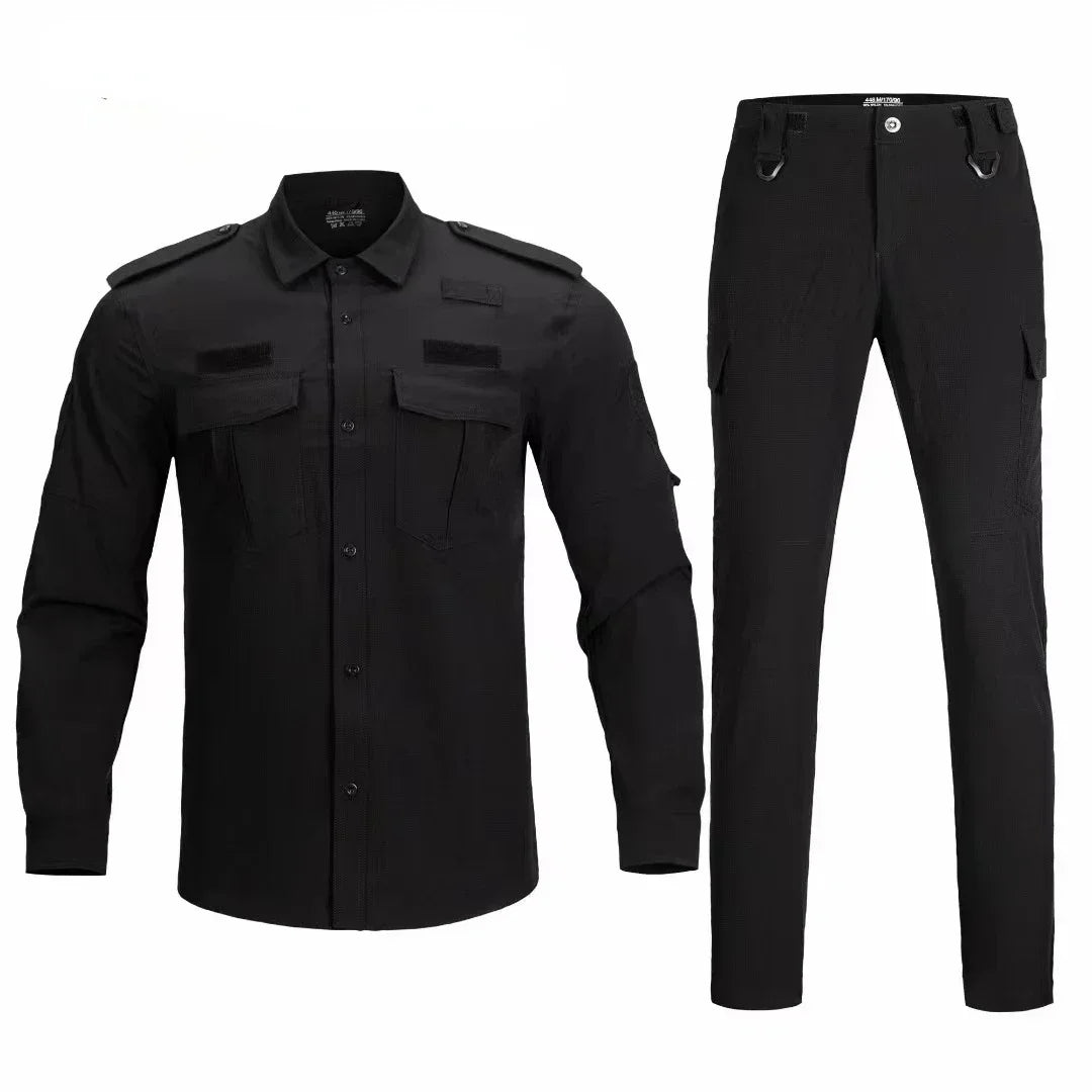 Uniforme Tactique 2 Pièces – T-Shirt et Pantalon à Séchage Rapide pour Homme – Tenue de Travail Légère et Hautement Résistante pour Activités Extérieures - BLACKBEARD OUTDOOR INDUSTRIES