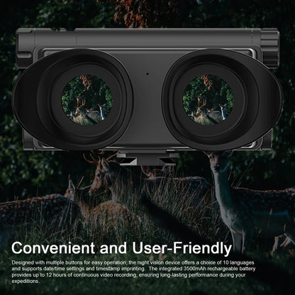 Lunette de Vision Infrarouge 4K 600M Rechargeable HD