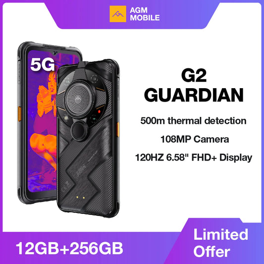 AGM G2 Guardian 5G – Smartphone Rugged avec Imagerie Thermique Longue Portée - BLACKBEARD OUTDOOR INDUSTRIES