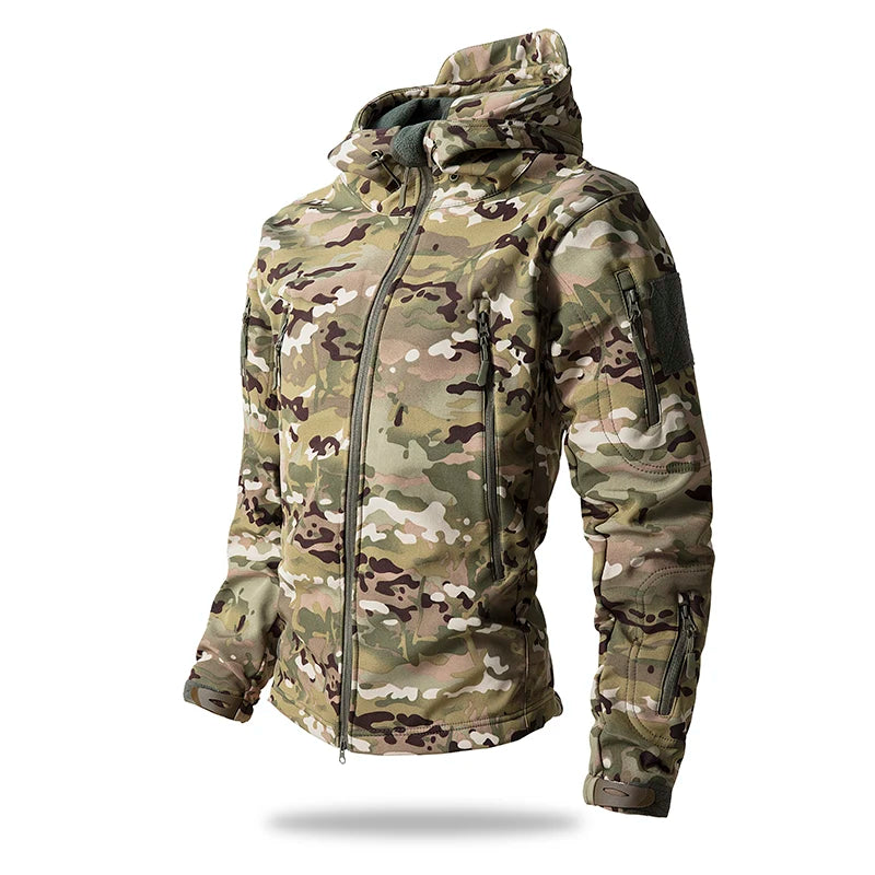 Veste Tactique Soft Shell Homme – Imperméable, Polaire, Camouflage | Chasse & Outdoor