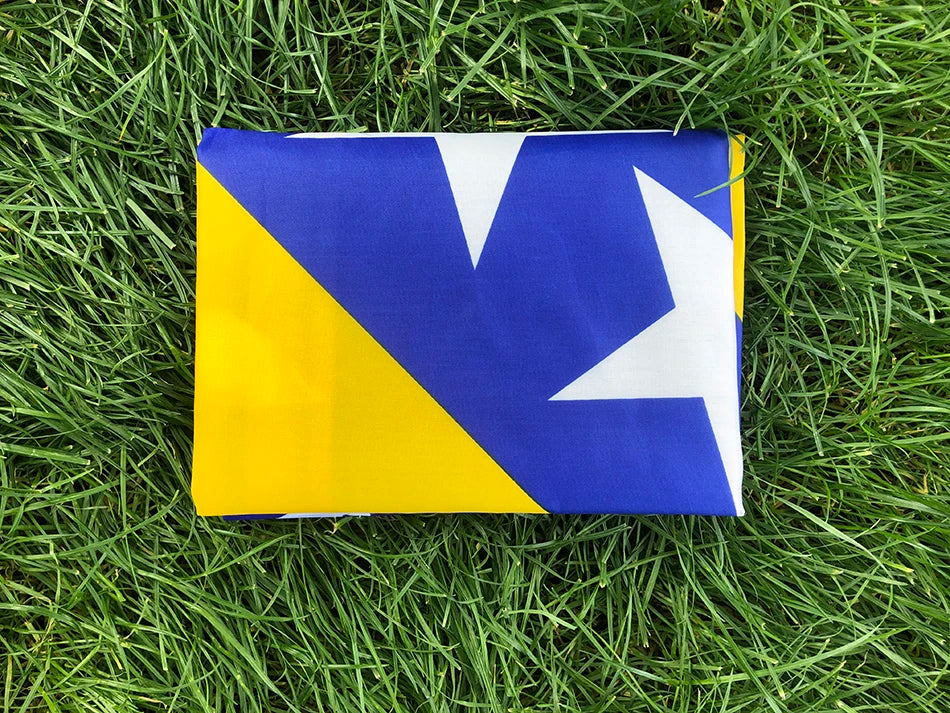 Drapeau de la Bosnie-Herzégovine – 3x5ft (90x150cm) BLACKBEARD OUTDOOR INDUSTRIES