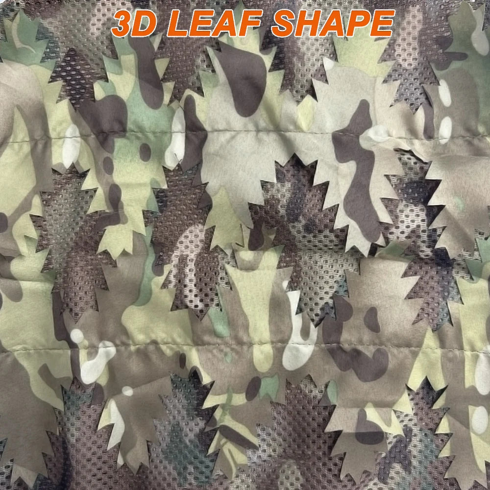 Casquette Camouflage 3D Respirante – Chasse, Airsoft, Tir, Observation de la Faune | Camo Feuillage Ultra-Réaliste - BLACKBEARD OUTDOOR INDUSTRIES