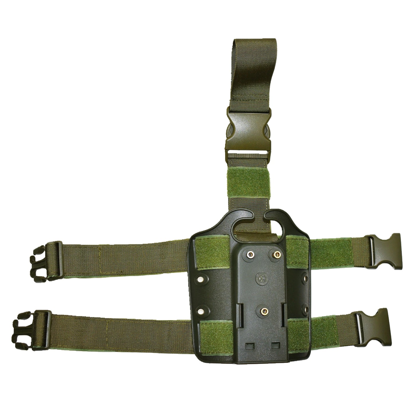 Holster Cuisse Tactique Drop Leg Glock 17/19/22/23/31/32 – Polymère, Compatible Lampe & Laser, Droitier | Noir, Vert, Tan - BLACKBEARD OUTDOOR INDUSTRIES