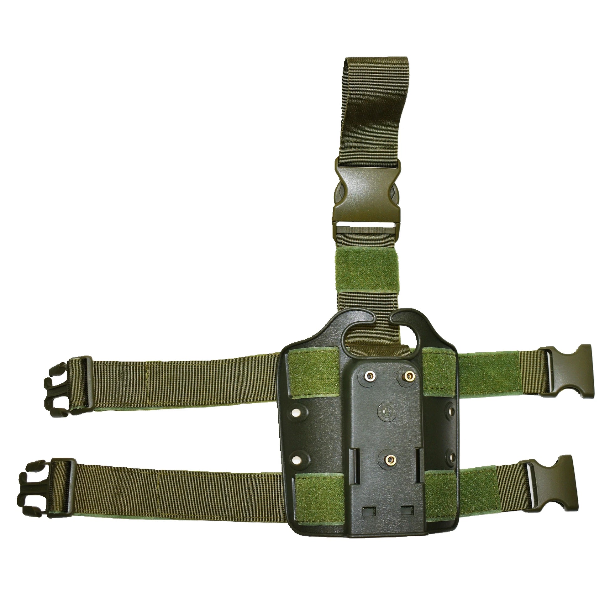 Holster Cuisse Tactique Drop Leg Glock 17/19/22/23/31/32 – Polymère, Compatible Lampe & Laser, Droitier | Noir, Vert, Tan - BLACKBEARD OUTDOOR INDUSTRIES