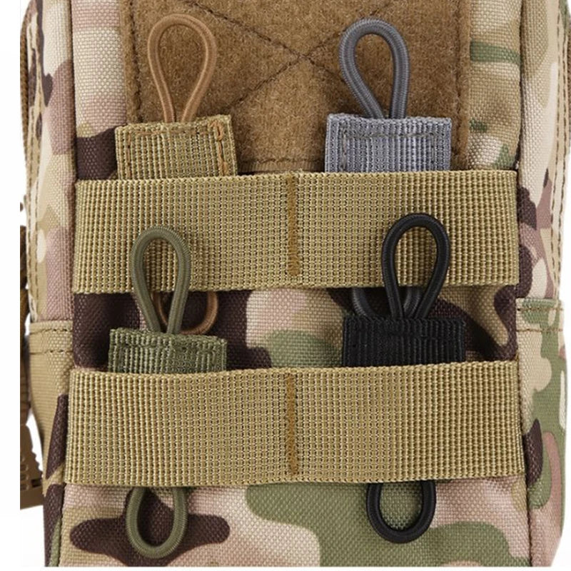 Lot de 2 Attaches Tactiques MOLLE – Fixation Élastique pour Câbles, Antennes, PTT et Accessoires - BLACKBEARD OUTDOOR INDUSTRIES