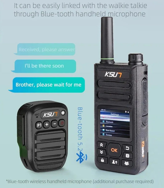 KSUT ZL18 Talkie-Walkie Professionnel 4G WiFi Zello POC — Communication Sans Limite - BLACKBEARD OUTDOOR INDUSTRIES