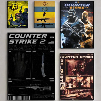 Poster Counter-Strike CS2 – Affiche Murale HD Gaming, Décoration Salon, Bureau & Chambre (Sans Cadre)