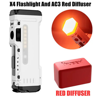 WUBEN X4 – Lampe EDC 1500lm RGB Double Faisceau Rechargeable USB-C