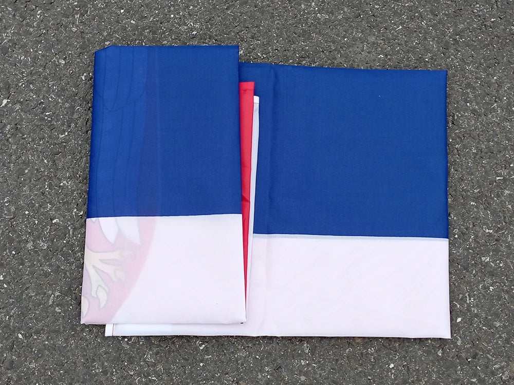 Drapeau de la Serbie 90x150 cm - Bannière en Polyester Suspendue et Flottante SRB RS Republika Serbja BLACKBEARD OUTDOOR INDUSTRIES