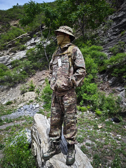 Tenue Camouflage Tactique Été – ATFG EMR White/Yellow Flower – Veste & Pantalon - BLACKBEARD OUTDOOR INDUSTRIES