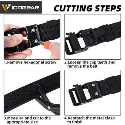 IDOGEAR Tactical 1.5" Belt Metal Buckle Adjustable Ma boutique