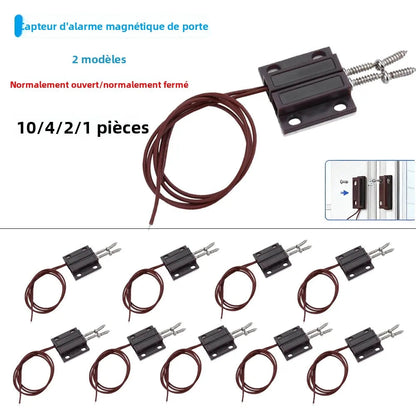 Contacteur de Porte Magnétique Filaire MC-38 — Détecteur Alarme Porte & Fenêtre (1 à 10 pcs) - BLACKBEARD OUTDOOR INDUSTRIES