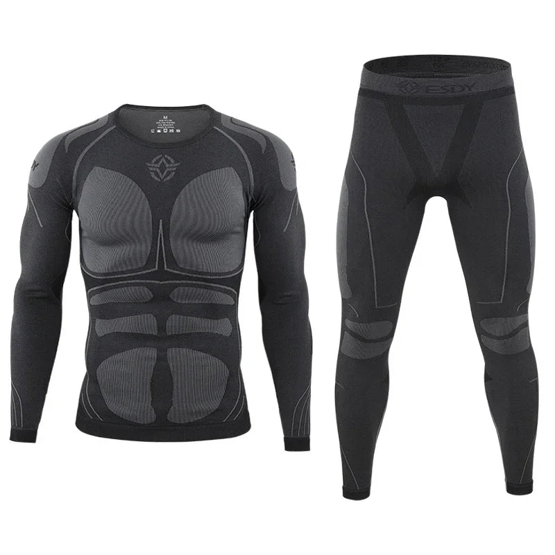 Ensemble Thermique Tactique Fleece Slim Fit – Haut + Pantalon | Randonnée, Chasse, Militaire, Automne Hiver