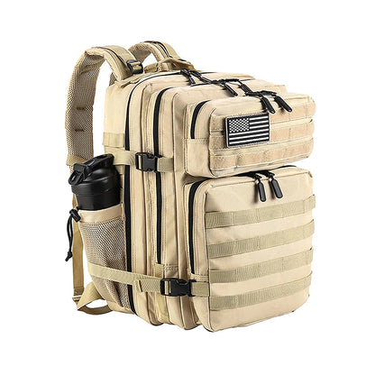 Sac à dos tactique 45 L avec système MOLLE et compartiment PC