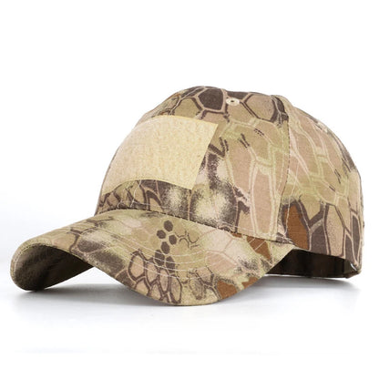 Casquette militaire camouflage tactique avec velcro, réglable