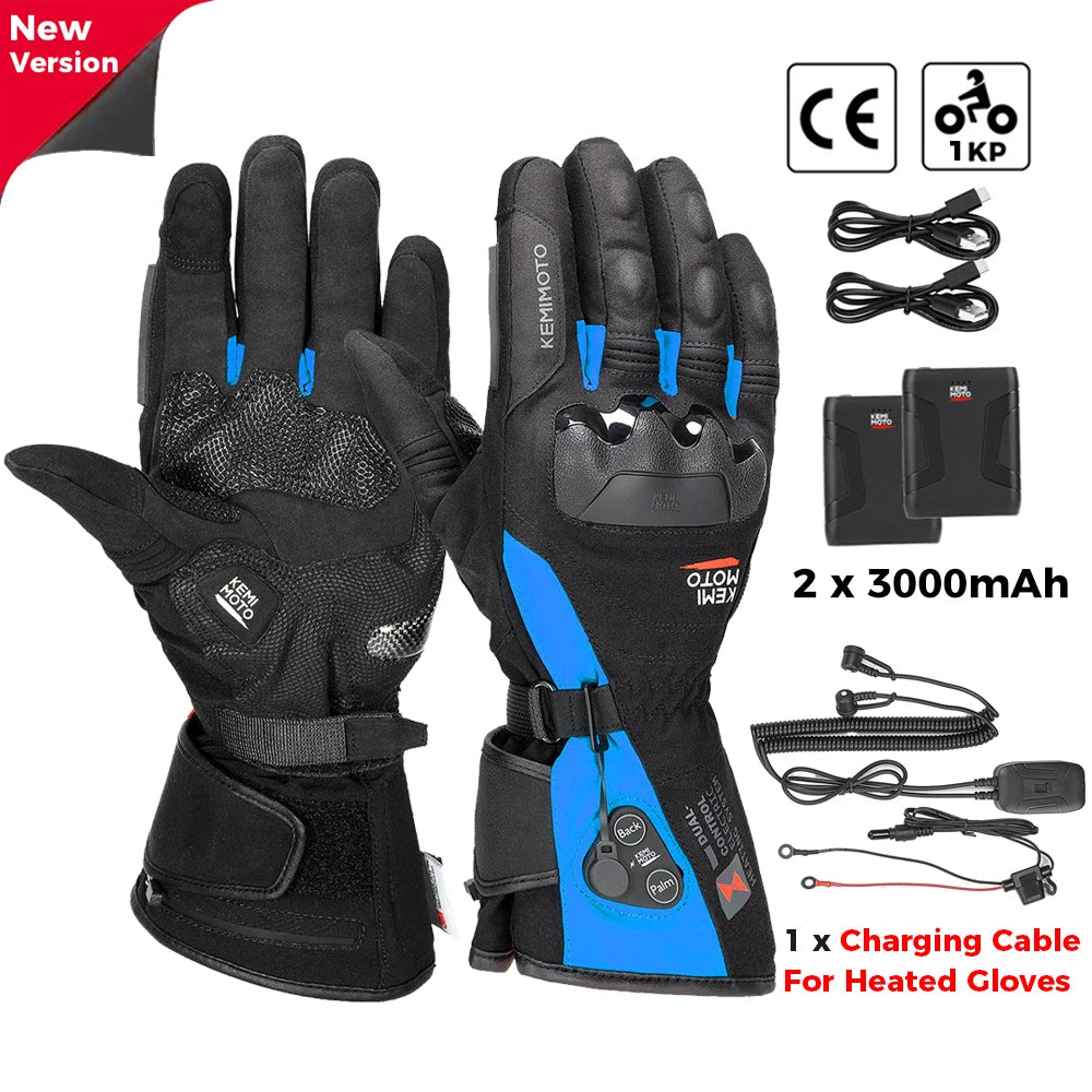Gants chauffants rechargeables grand froid, tactiles et imperméables