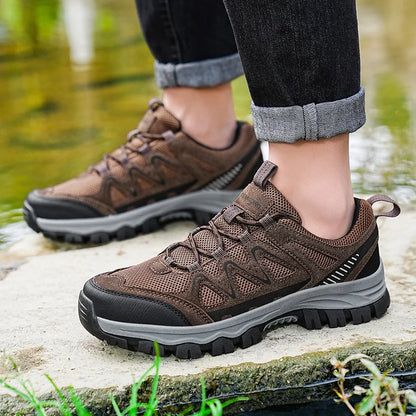 Chaussure Randonnée Homme Grande Taille – Tige Cuir Respirante Semelle EVA Légère – Pointures 39 à 48