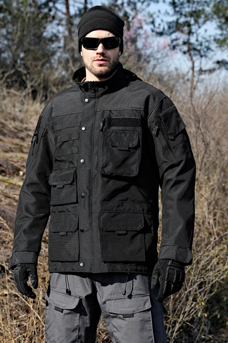 Manteau Trench Militaire Tactique Long et Moyen - Veste Extérieure Résistante et Imperméable - BLACKBEARD OUTDOOR INDUSTRIES