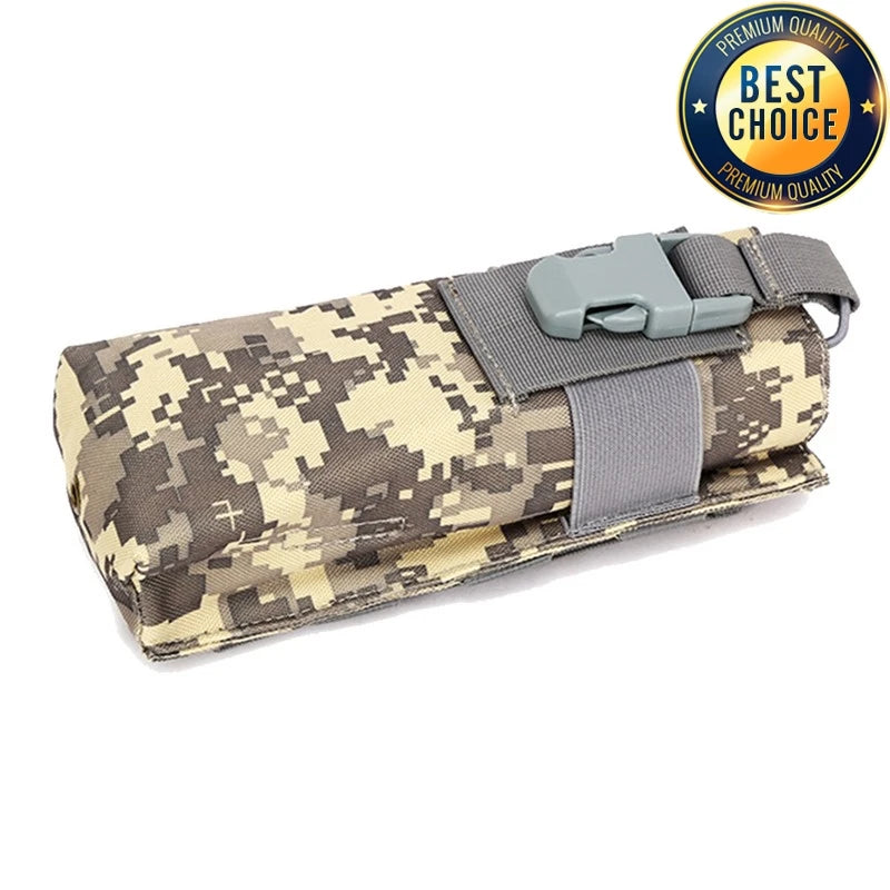 Pochette Tactique MOLLE pour Radio Walkie-Talkie – Porte-Bouteille d'Eau, Pochette de Magasin pour Activités de Plein Air, Camping et Sports BLACKBEARD OUTDOOR INDUSTRIES