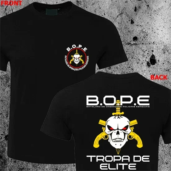 T-Shirt BOPE Tropa de Elite – Forces Spéciales Brésiliennes 100% Coton