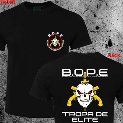 T-Shirt BOPE Tropa de Elite – Forces Spéciales Brésiliennes 100% Coton