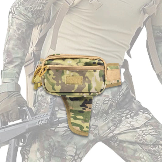Sacoche banane tactique discrète avec poche holster