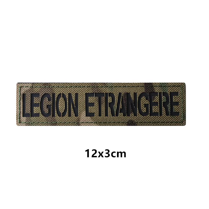 Patch Brodé Légion Étrangère France IR – Hook & Loop | Brassard, Sac à Dos & Uniforme